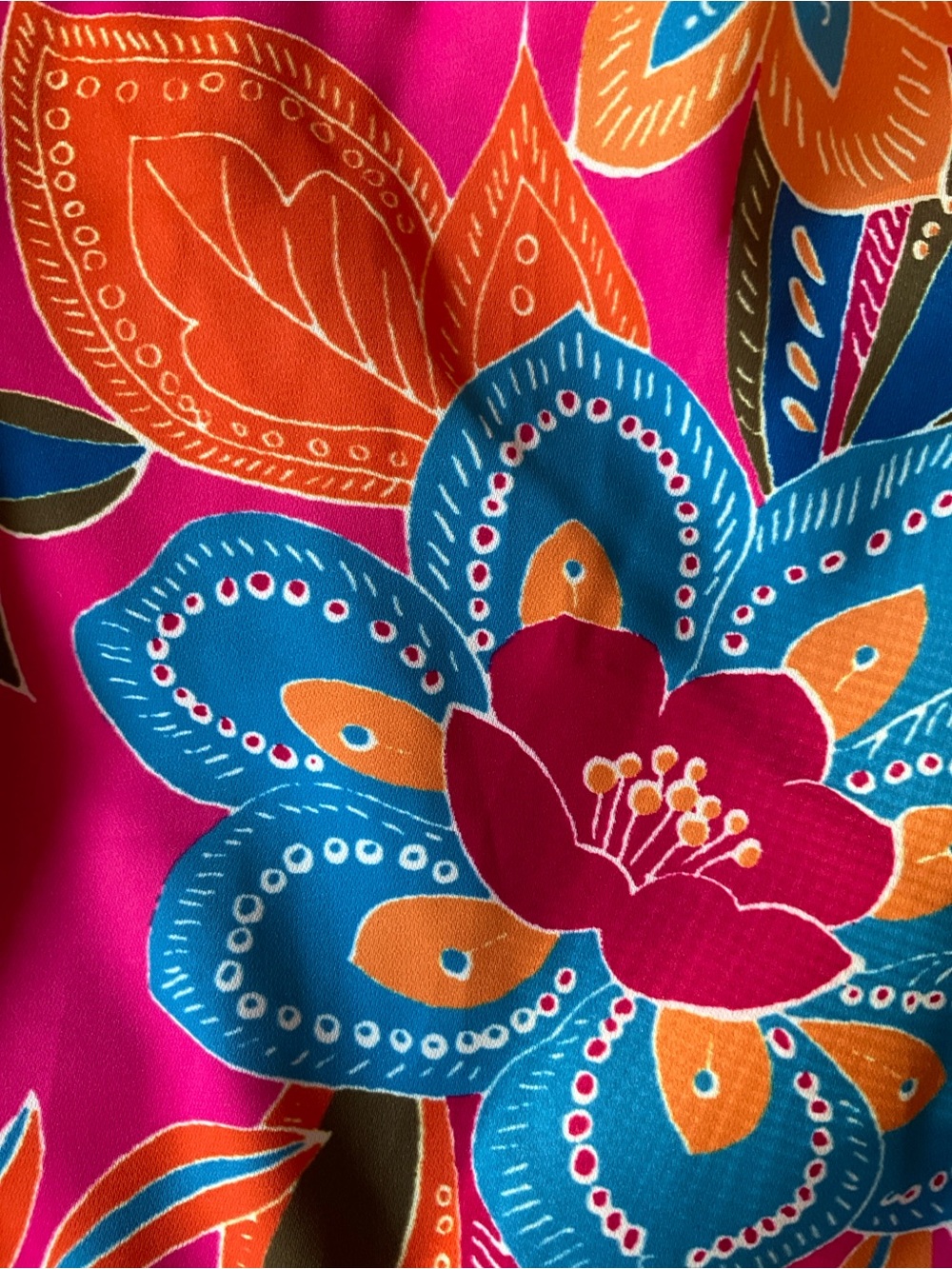 Pink Tropical Floral Boho Resort Maxi Dress NWT M-L Cruise Vacation - Picture 3 of 7